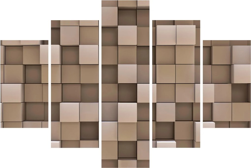 Kép - bézs kocka (150x105 cm)