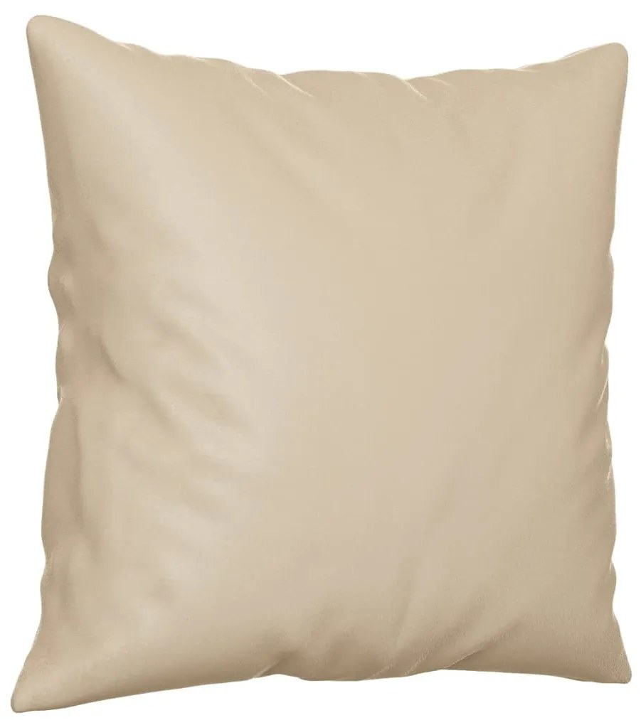 vidaXL 2 részes krémszínű mikroszálas szövet ülőgarnitúra párnával