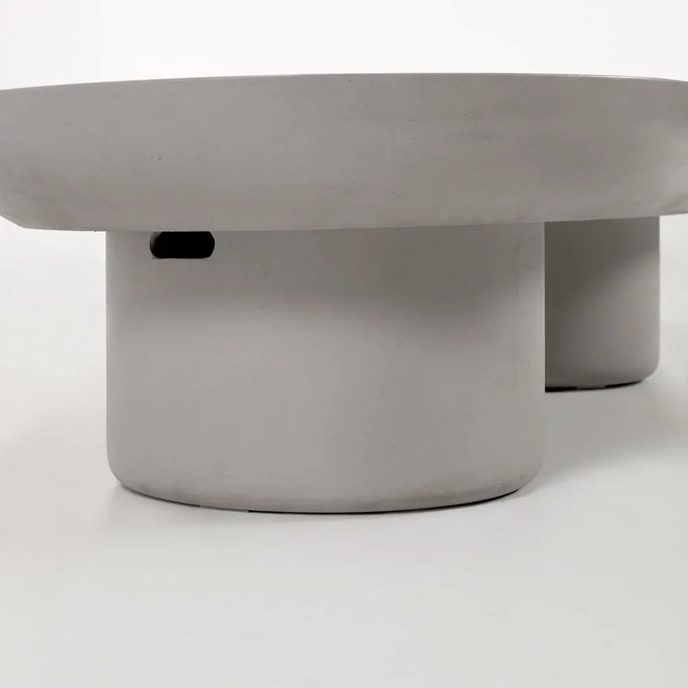 Taimi kerti beton dohányzóasztal, 140 x 60 cm - Kave Home