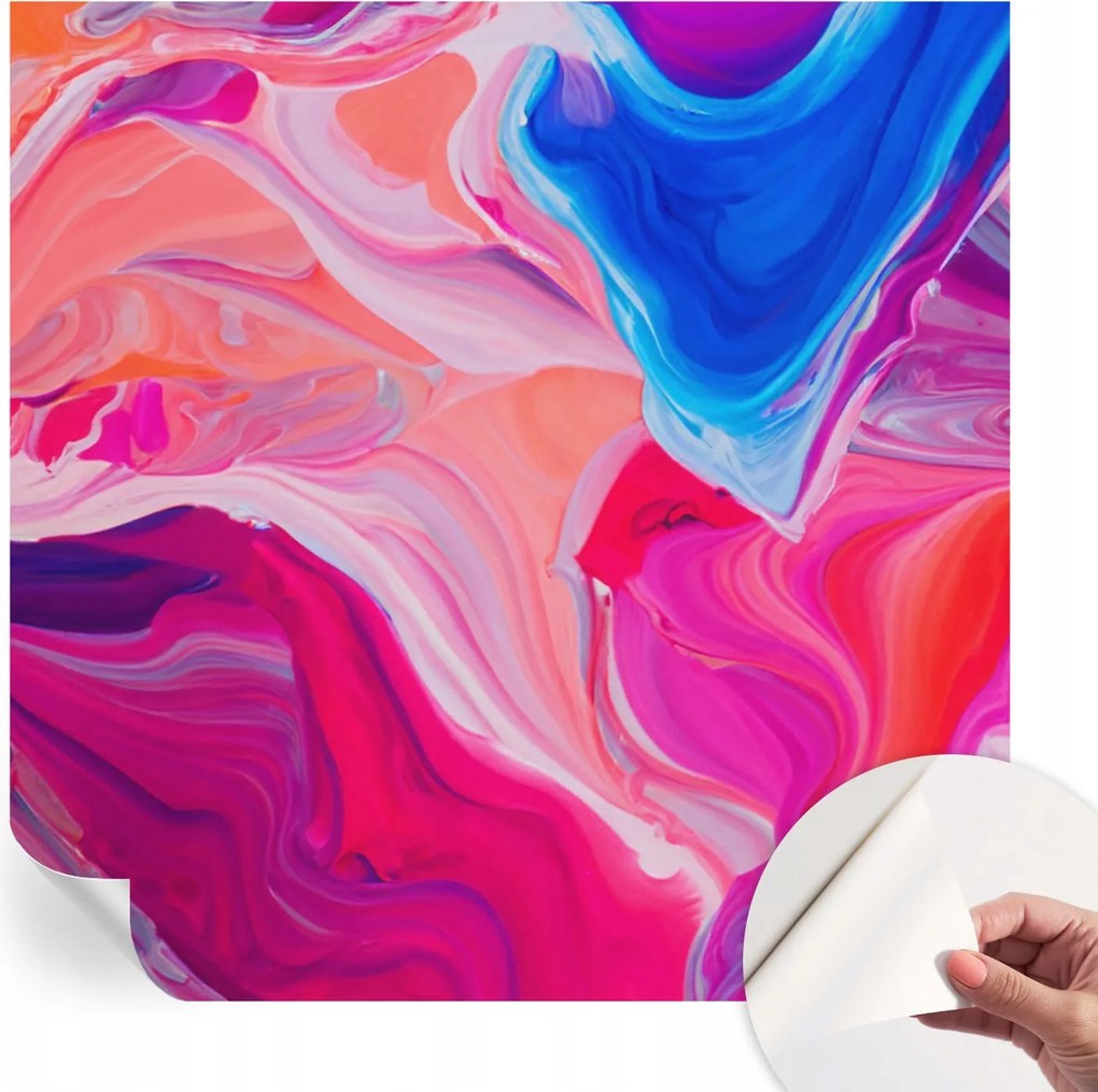 Öntapadós Dekoratív Fotótapéta Hálószobába Folyékony hullámok 250x250 cm