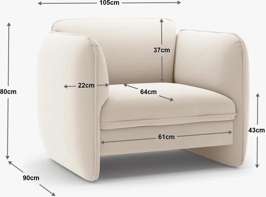 Zöld zsenília fotel Georgia – Micadoni