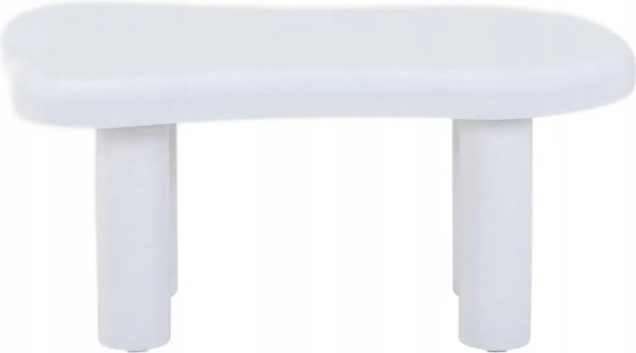 Dohányzóasztal Alto lakkozott fehér 100x60x45 cm Homla