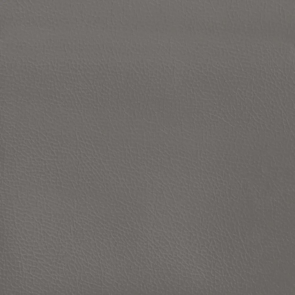 szürke műbőr szárnyas fejtámla szárnyakkal 147x16x78/88 cm