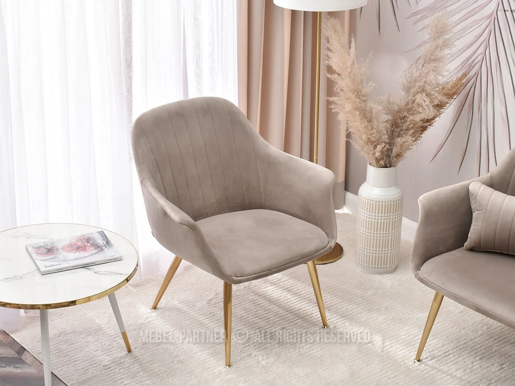 Fotel Osmol F (bézs + arany). 1110358