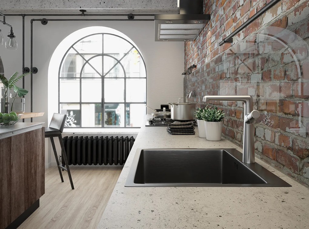 Laveo Pretto, magas mosogató csaptelep h-274, króm, LAV-BAO_065D