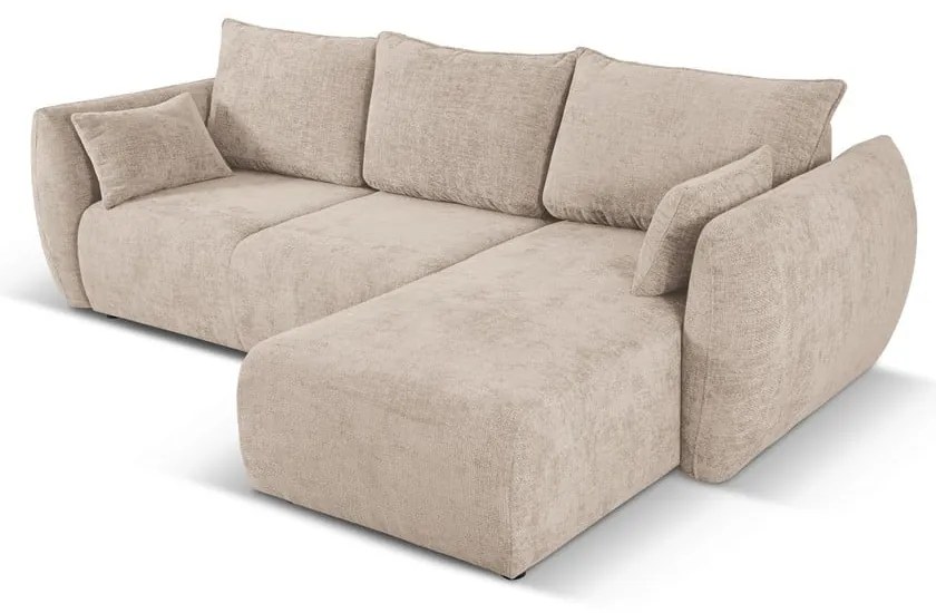 Bézs sarokkanapé (jobb oldali) Matera – Cosmopolitan Design