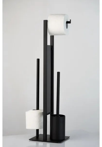 WENKO 23708100 - RIVALTA WC-kefe 18x70 cm fekete