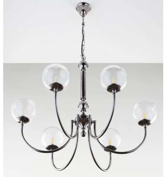 Jupiter 2022 - Csillár láncon BRILLANTE 6xG9/10W/230V fényezett króm