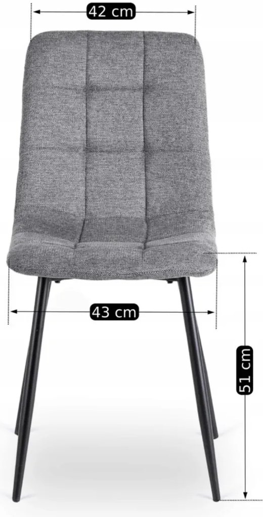 Szürke Szövet Étkezőszék. PERU 2