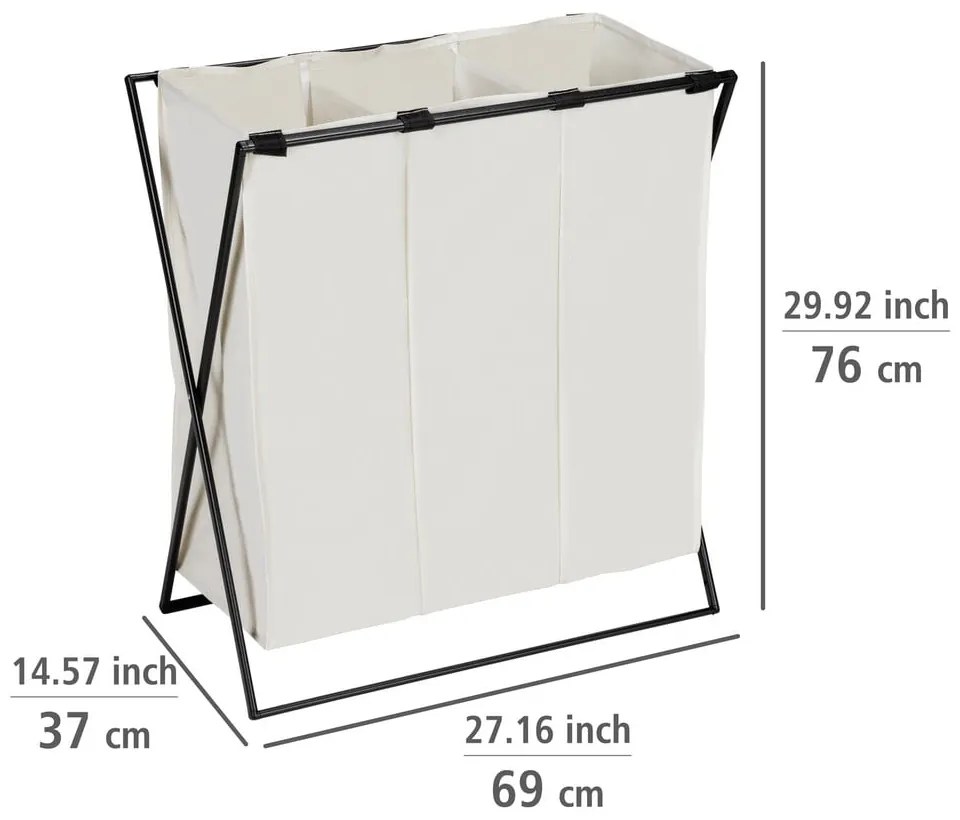 Textil szennyeskosár 145 l Trio – Wenko