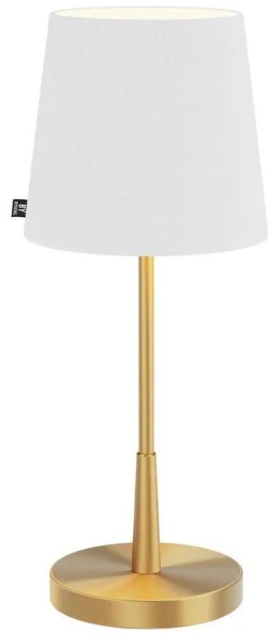 ByRydens 4002730-6501 - LUMI asztali lámpa 1xE27/8W/230V fehér/arany 48,5 cm