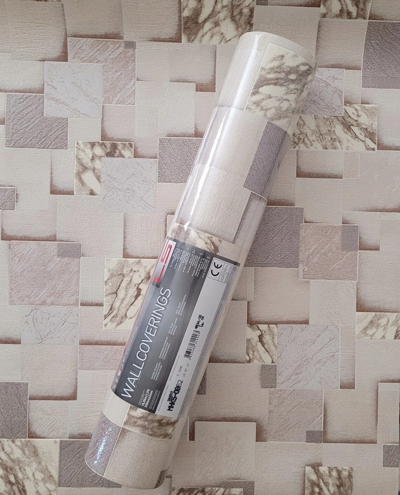 Geometria tapéta, négyzetek, márvány, 5-0862