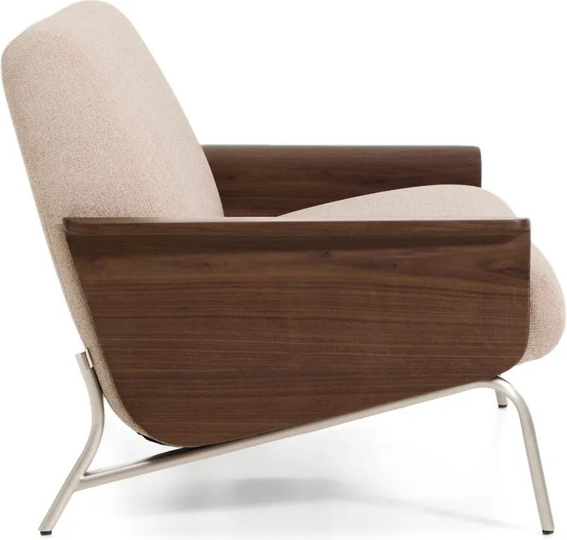 Világosbarna zsenília kanapé 205 cm Amsen – Kave Home