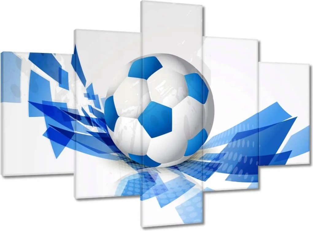 Vászonkép 100x70 Kék focilabda