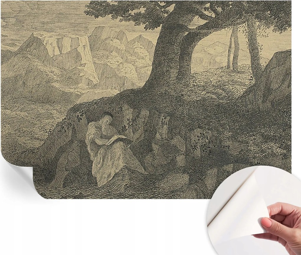 Dekoratív öntapadós fotótapéta az irodába Olvasó figura 152x104 cm