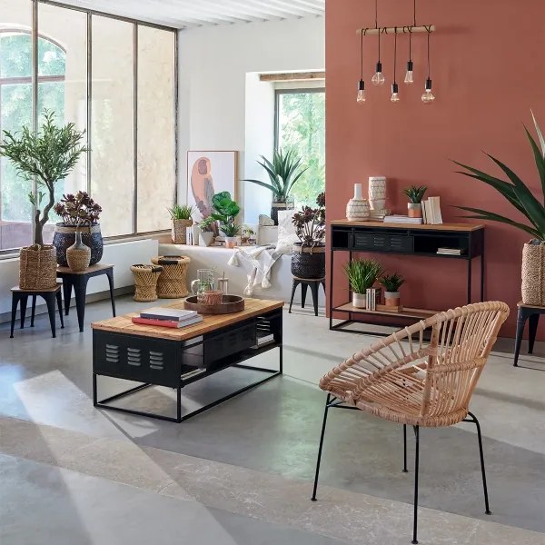 Atmosphera - Csillár zsinóron JAKE 5xE27/40W/230V fenyő