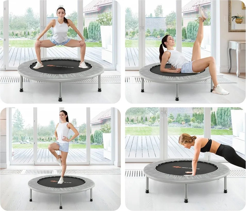 Trambulin 95cm, szürke