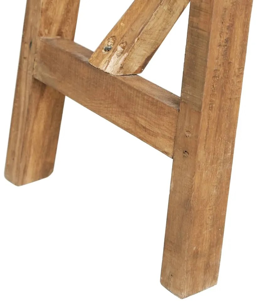 vidaXL vegyes újrahasznosított fa konzolasztal 130 x 40 x 80 cm