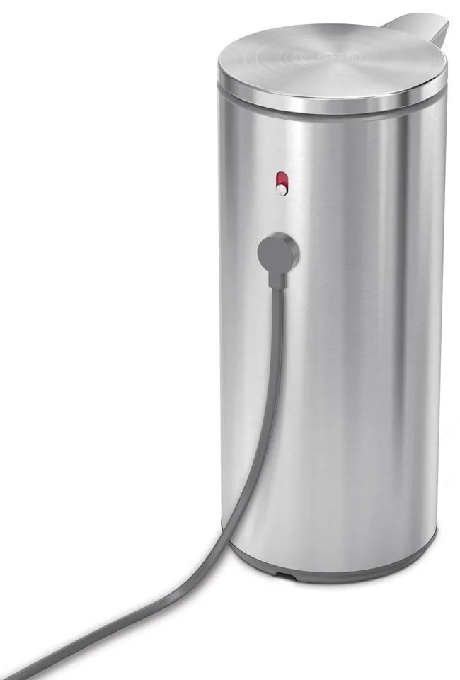 Matt ezüstszínű automata acél szappanadagoló 266 ml – simplehuman
