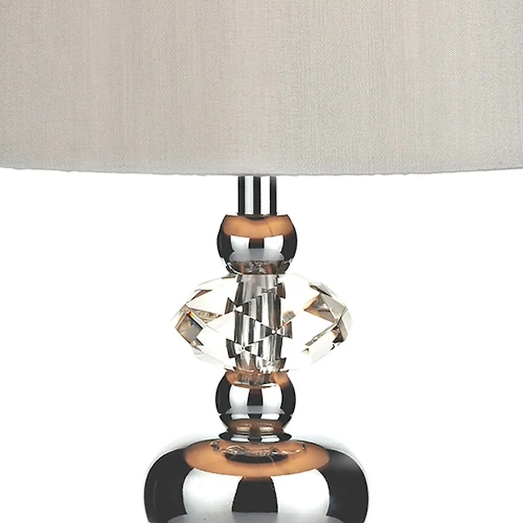Dar Lighting glamour modern asztali lámpa edith csiszolt króm daredi4150