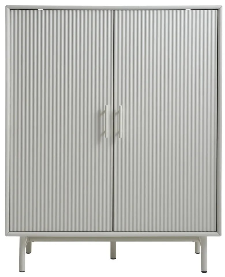 Szürke szekrény 100x125x40 cm Palma – Unique Furniture