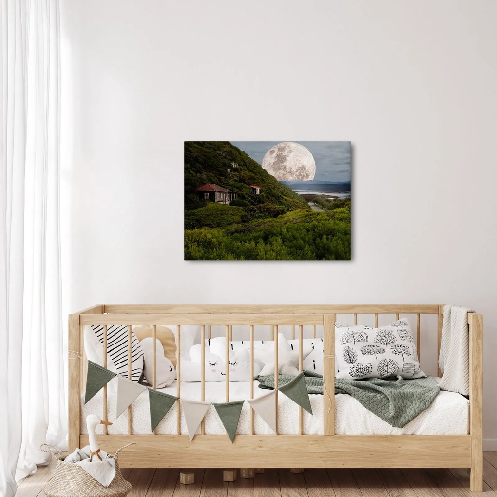 Holdas tájkép (70x50 cm)