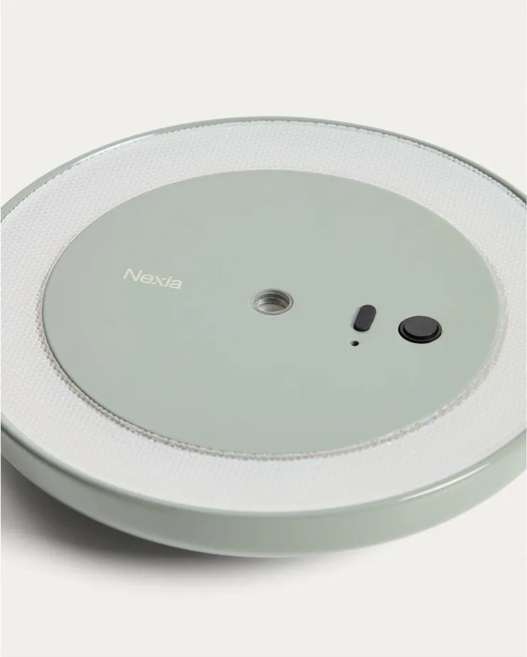 Világoszöld LED dimmelhető asztali lámpa fém búrával (magasság 35 cm) Porte – Kave Home