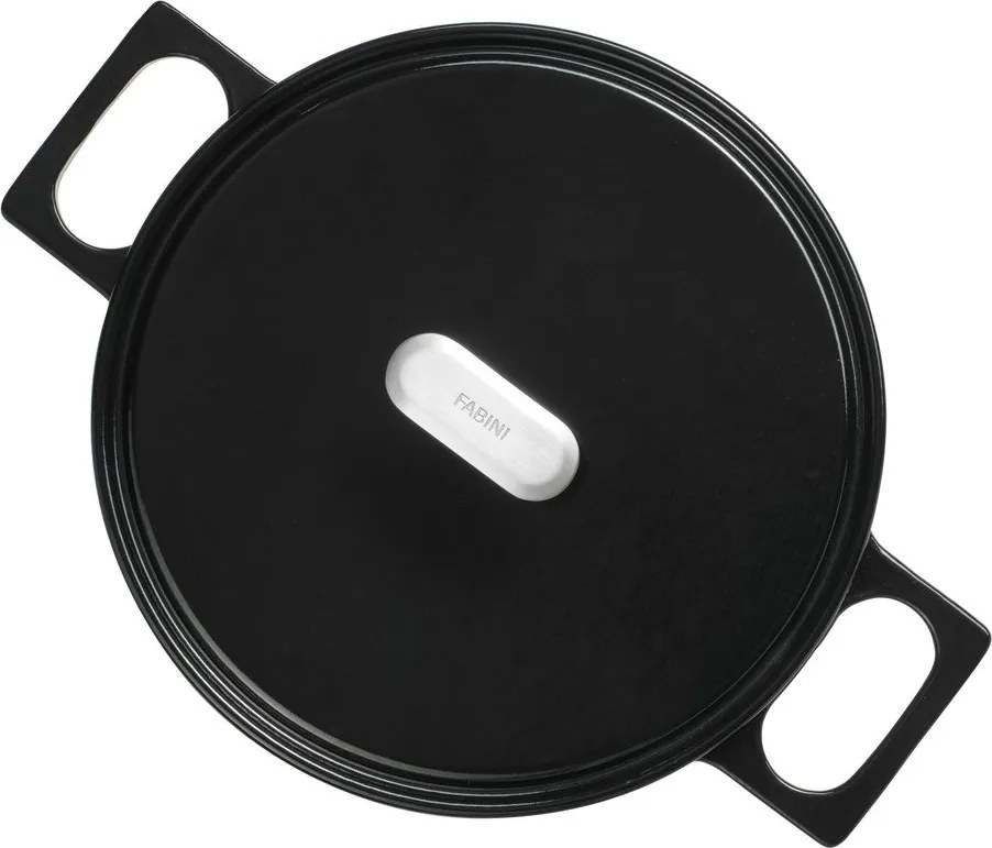 Indukciós tűzhelyhez alkalmas öntöttvas lábas fedővel 5,5 l Mattia 3.0 – FABINI