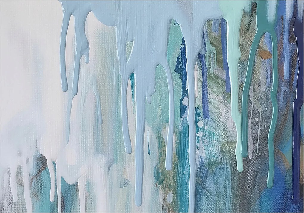 Flizelina fotótapéta Nappaliba és Hálószobába Kék zuhatagok 312x219