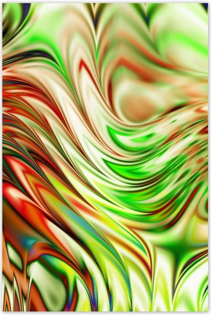 Poszterek 80x120 Színes hullámok