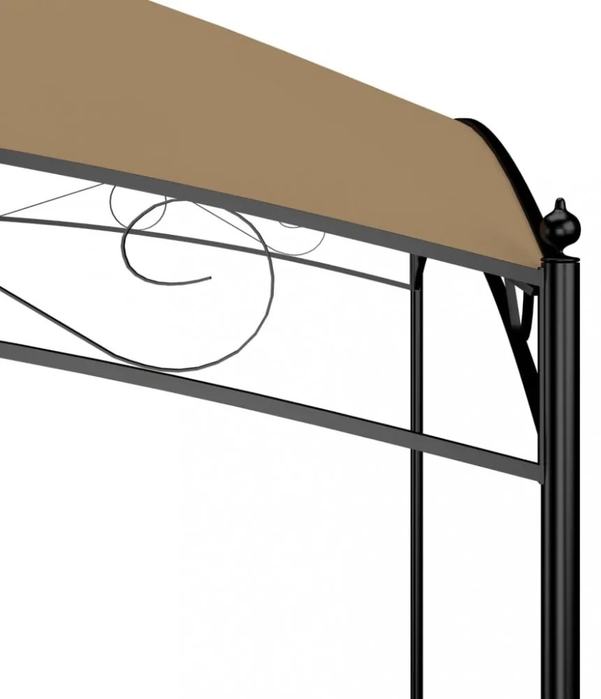 tópszínű pavilon 3 x 3 x 2,65 m 180 g/m²