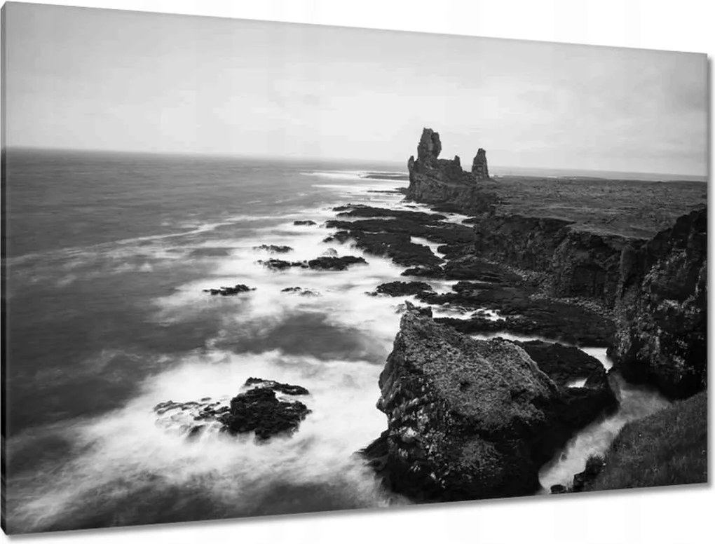 Festmények 120x80 Izland tenger tájkép