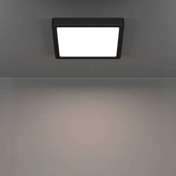 Eglo 901329 - LED fürdőszobai mennyezeti lámpa FUEVA LED/10,5W/230V 22x22cm IP44 fekete