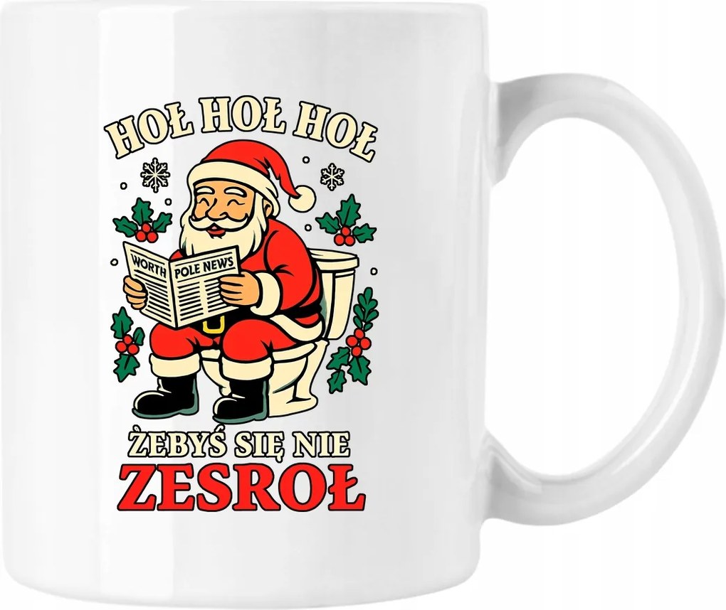 Bögre Mikulás Humor Vicc Fehér 330ml