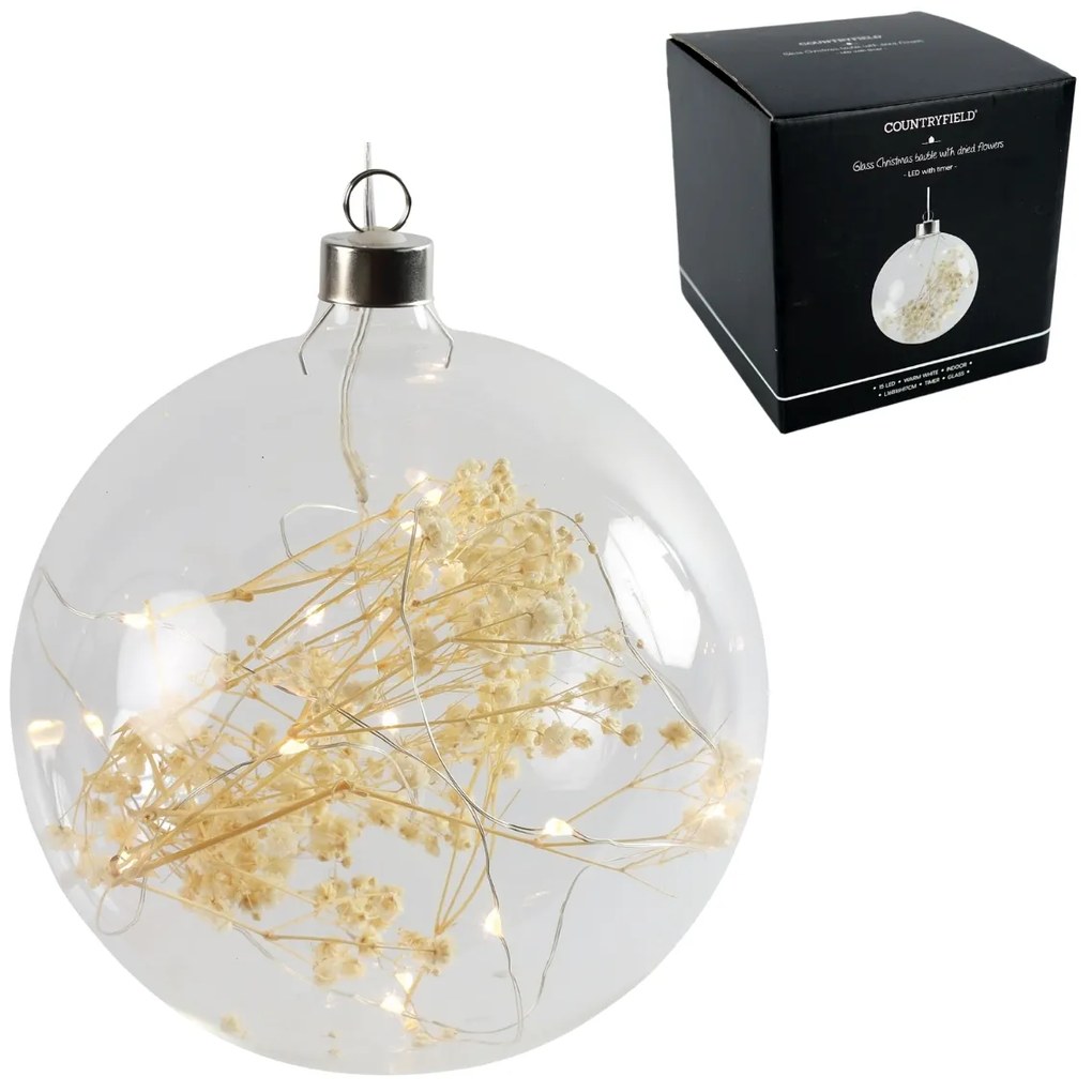 LED világító díszgömb TANIA 16 cm