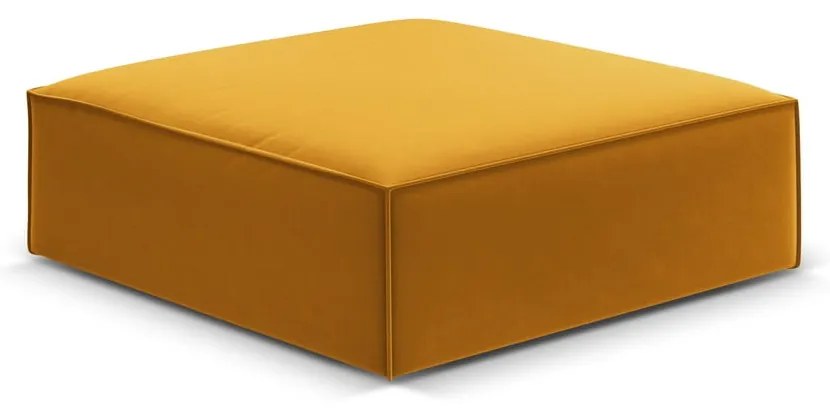 Mustársárga bársony lábtartó Vanda – Mazzini Sofas