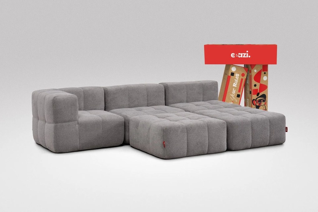 5 Teiliges Modulares Sofa – Grau