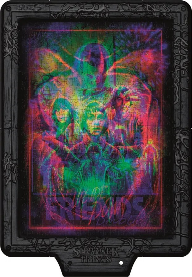 Stranger Things Upside Down 520 db-os puzzle LED-es keretben Clementoni