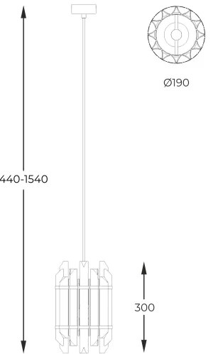 Zuma Line P0556-01D-V7V7 - Csillár zsinóron ALEXANDRIA 1xE14/40W/230V arany