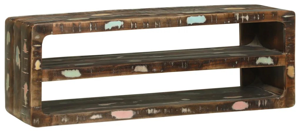 TV szekrény 100x32x36 cm Tömör fa újrahasznosított
