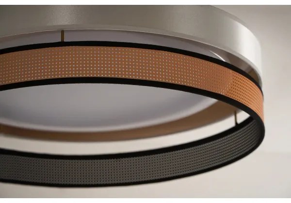 Duolla- LED Mennyezeti lámpa ROLLER DUO SHINY LED/24W/230V átm. 45 cm fehér/réz