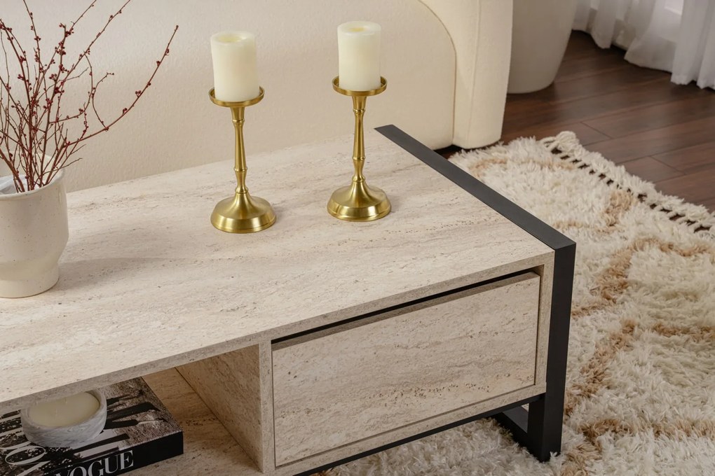 Haldizen - Black, Travertine