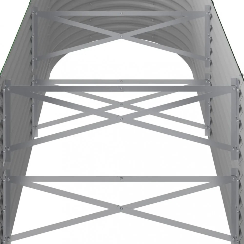 zöld horganyzott acél kerti magaságyás 224x80x68 cm