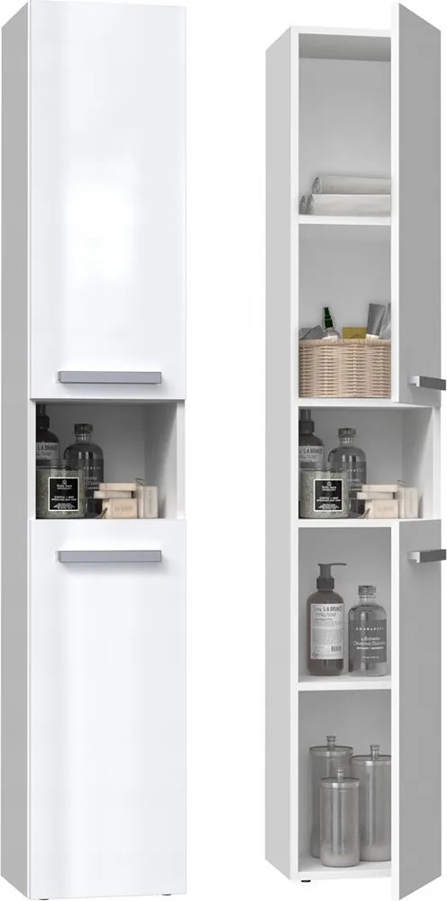 Nel I fürdőszoba szekrény, fényes fehér