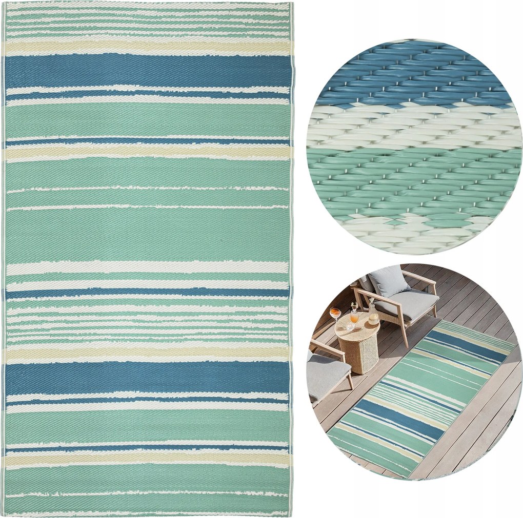 Kültéri Terasz Szőnyeg 90x150cm Vízálló Kerti Erkély Szőnyeg Kemping