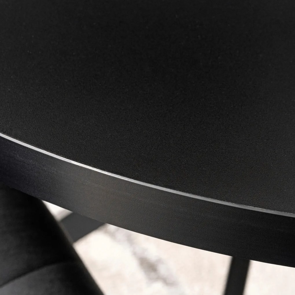 Stół LUGO Rozkładany 90-190 cm Czarny