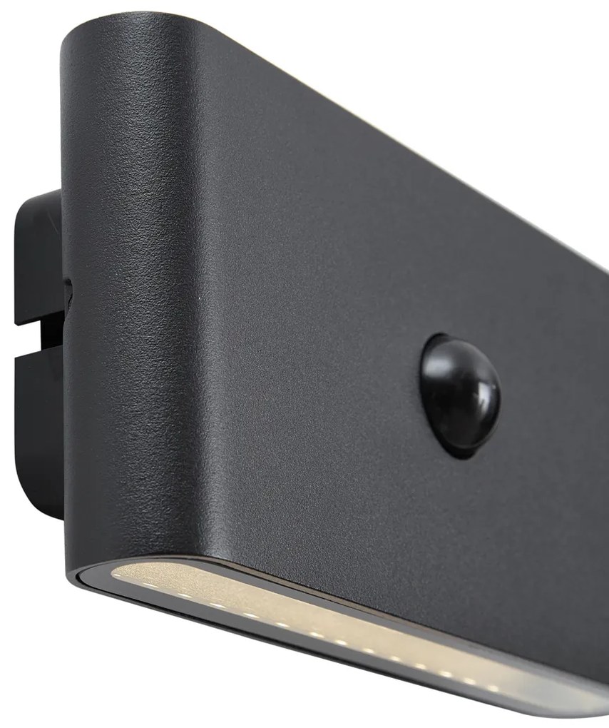 Fali lámpa fekete Lux Érzékelő Mágneses Incl. LED Újratölthető - Batt