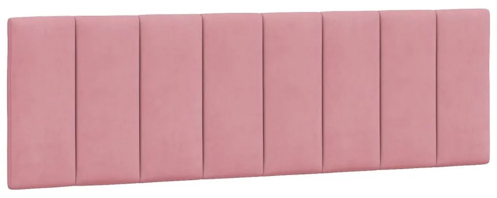 rózsaszín bársony fejtámla párna 160 cm