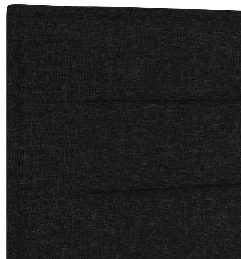 LED ágytámla LED -es lámpákkal fejtámlával Fekete 80 cm szövet