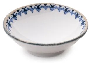 18 részes étkészlet fehér/kék/porcelán